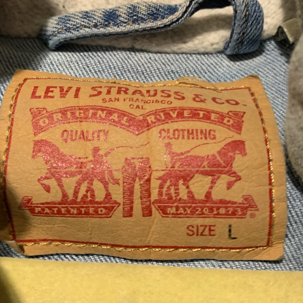 Levi's Blue and Gray Jean Jacket - Picture 2 of 6